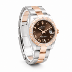 Rolex Datejust 31MM 178341 Everose Gold Two Tone Diamond Watch